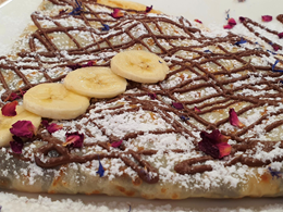 Naleśniki słodkie: banan, nutella